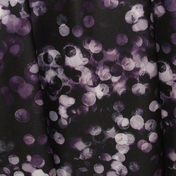 DKNY Purple Confetti Dots Scuba Crepe Fit & Flare Dress sz 12 NEW Women's - Picture 3 of 9